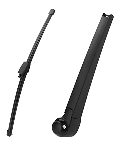 Image of QWORK® Rear Windscreen Wiper Assembly, Replacement Wiper Arm Wiper Blade Compatible with VW Golf MK5 2003 2004-2009