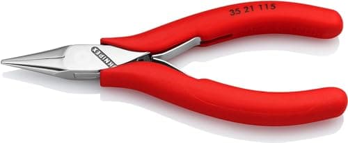 Image of KNIPEX Electronics Pliers with Box Joint with Non-Slip Plastic Grips 115 mm, 35 21 115
