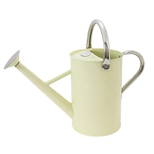 Image of Kent & Stowe 4.5L Metal Watering Can in Vintage Cream, Rust-Resistant Galvanised Watering Can with Handle and Detachable Rose, Classic All Year Round Garden Tools Made from Steel