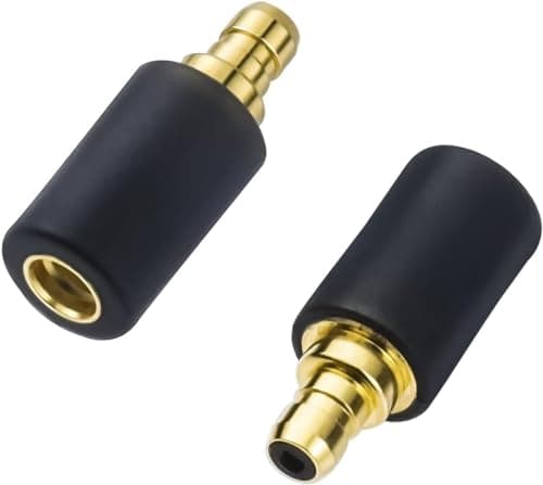 Image of okcsc Adapters for Sennheiser IE100/IE400/IE500 Pro Earbuds Male to mmcx Cable Female Compatible for IE100 wireless Lossless Sound Quality for Earbuds One Pair of Headphone Converter Black