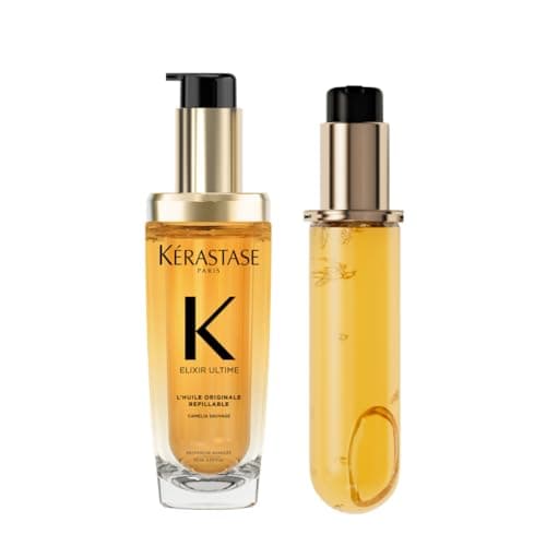 Image of Kerastase DUO Elixir Ultime L'Huile Originale Hair Oil & Elixir Ultime L'Huile Originale Hair Oil Refill 75ml