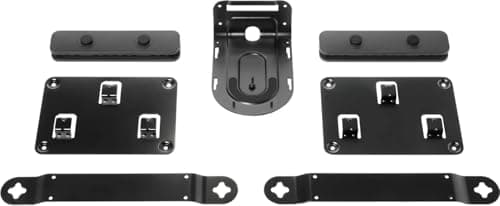 Image of Logitech 939-001644 Rally Mounting Kit for Rally & Rally Plus Video Conferencing Systems – Includes Brackets for 2x Speakers, Camera, Table Hub, Display Hub & 2x Cable Retainers (Renewed)