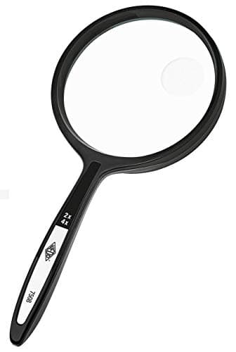 Image of Wedo 2717508 Plastic Round Magnifier 63.5mm Black