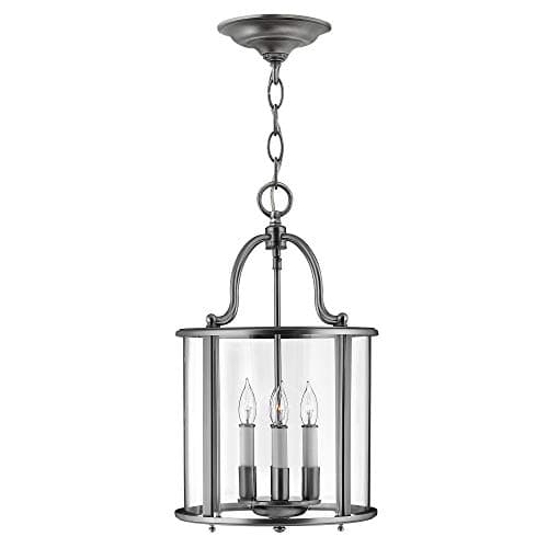 Image of 4 Bulb Ceiling Pendant Light Fitting - Pewter - LED E14 60W Bulb