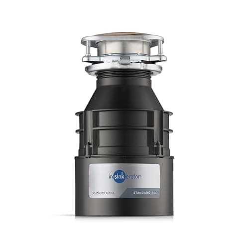 Image of InSinkErator Standard 460 Food Waste Disposal Unit for Sink Use with Air Switch - Kitchen Sink Accessories and Gadgets - 17 x 17 x 31.2 cm - Black