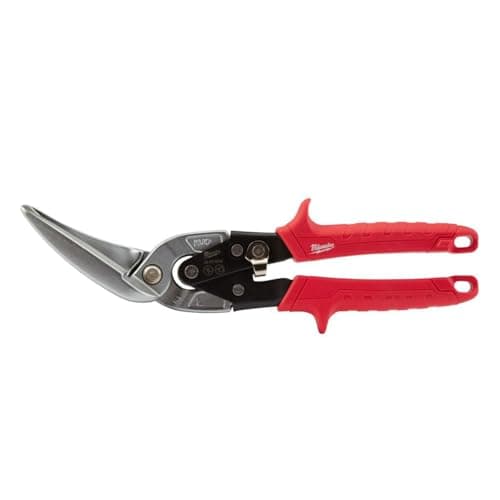 Image of Milwaukee MHT48224538 Offset Metal Aviation Snips Left Extra Long Straight Cut