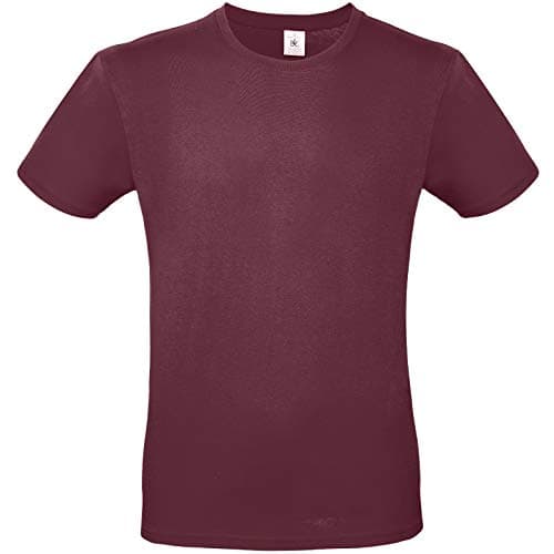Image of B&C Mens #E150 Tee - Burgundy - 2XL