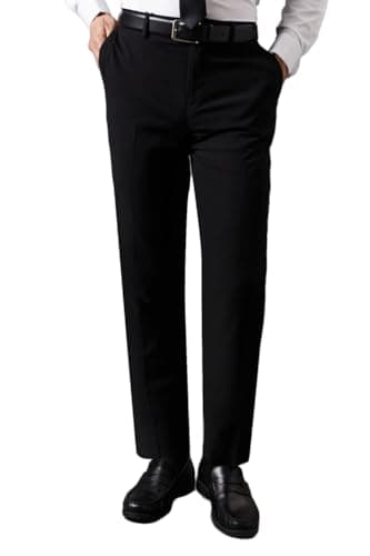 Image of Burton Slim Fit Black Essential Suit Trousers, 36R, Black