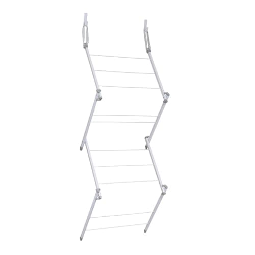 Image of JVL Over Door Concertina Drying Airer - 4.5M, White