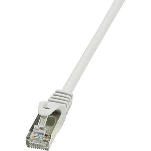 Image of LogiLink CP1112D CAT5e SF/UTP Ethernet Cable, Cat 5 Cable, Patch Cable, 20 Meter Length, Grey