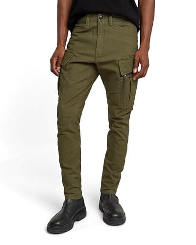 Image of G-Star Men's Zip Pocket 3D Skinny Cargo Pants 2.0, Green (shadow olive D24307-D504-B230), 36W / 32L