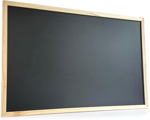 Image of Chalk Boards for Walls Wooden Frame Chalk blackboards Boards for Home Office wall Chalkboard (400mm x 600mm)
