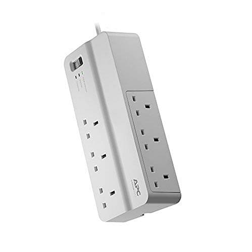 Image of APC by Schneider Electric Surge Arrest Essential - PM6-UK (6 Outlets, Equipment Protection Policy 50.000 €), White, 270B433