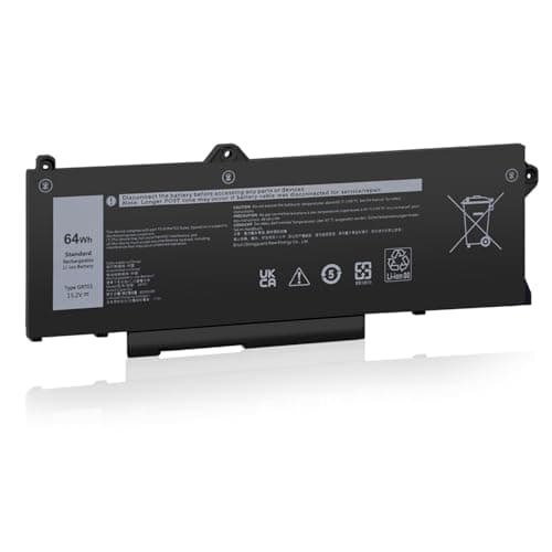 Image of SIKER GRT01 Laptop Battery Compatible with Dell Latitude 5421 5431 5521 5531 Precision 3470 3561 3571 Alienware m17 R5 AMD 15.2V 64Wh