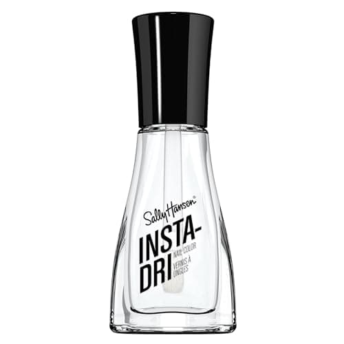 Image of Sally Hansen Insta-Dri Nail Polish, Clearly Quick, 60 Seconds Quick Drying, Long Lasting, Streak Free, Shiny Finish, 3-in-1 Formula, Built in Base and Top Coat, 9.17ml