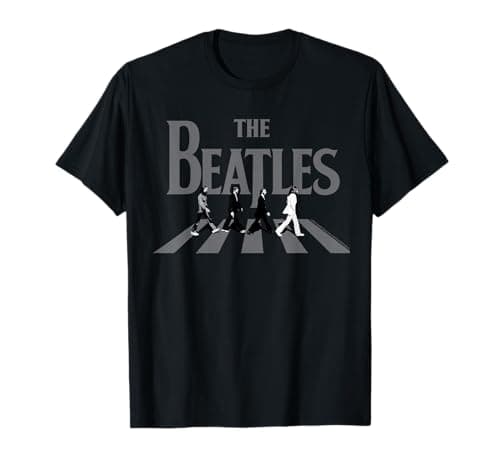 Image of The Beatles - Abbey Road Greyscale Album Cover T-Shirt