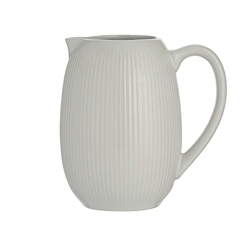 Image of Mason Cash Linear White Pitcher Jug, Stoneware
