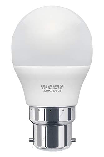 Image of Mini LED Golf Ball Light Bulb, Warm White, B22, 5 Watts, Pack of 2