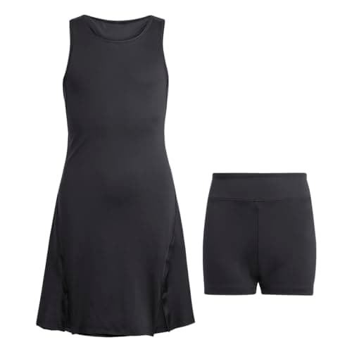 Image of adidas Girl's Girls Club Tennis Dress, Black, 11-12 Years