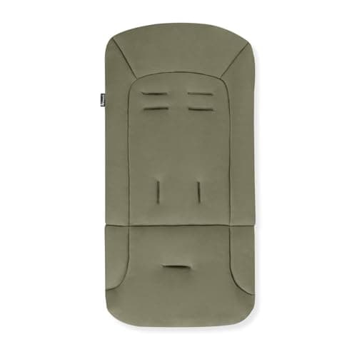 Image of hauck Padded Pushchair Liner, Olive - Universal Fit for Most Pushchairs, Strollers & Bike Trailers, Breathable & Soft Cotton, Machine Washable