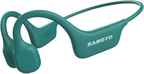 Image of SANOTO Bone Conduction Headphones Open Ear Headphones Wireless Bluetooth 5.3 Sport Headset IPX7 Waterproof Headphones for Running Fitness Gym Walking Cycling