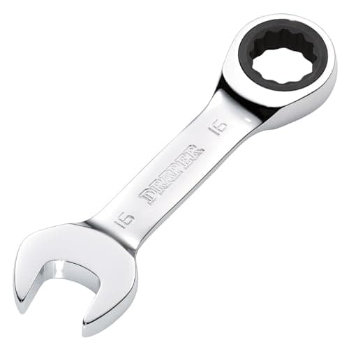 Image of Draper 27911 HI-TORQ Metric Stubby Ratchet Combination Spanner, 16mm
