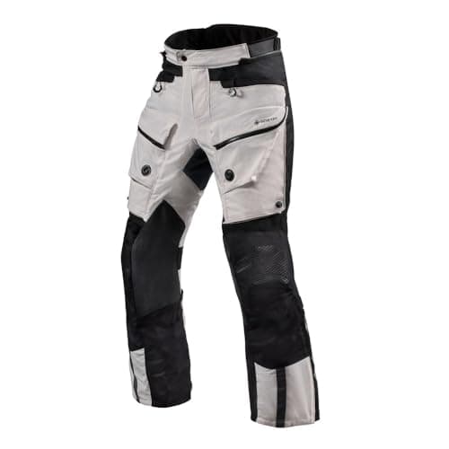 Image of REV'IT! Revit Defender 3 GTX Motorcycle Textile Pants, silver/black, L