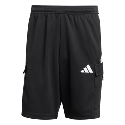 Image of adidas Men's Tiro Cargo Shorts, Black/White, X-Large