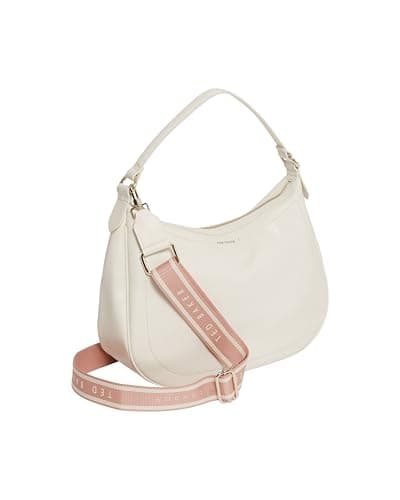 Image of Ted Baker Women's S283921IVORYO/S Webbing Large Leather Hobo Bag, Ivory