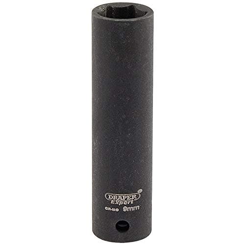 Image of Draper 5188 1/4" Square Drive Expert Hi-Torq Metric Deep Impact Socket, 10 mm Size, Blue
