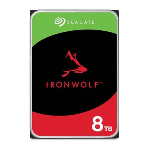 Image of Seagate IronWolf 8TB, Internal NAS HDD, CMR, 3.5 Inch, SATA, 6GB/s, 5.400 RPM, 256MB Cache, Data Rescue Services, (ST8000VNZ02)