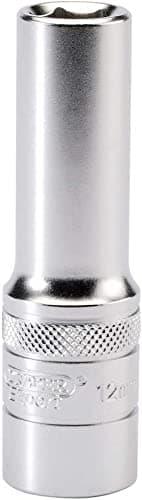 Image of Draper 16643 1/2" Square Drive Hi-Torq 6 Point Deep Socket, 12mm Size