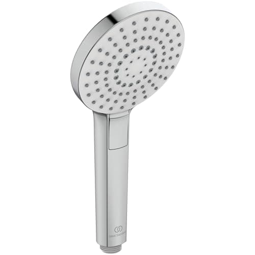 Image of Ideal Standard – Idealrain Evo Hand Shower, Water-Saving Shower Head with 3 Spray Modes (Gentle rain, Massage, Gentle rain), Ø 11 cm, EasyClean nozzles, Chrome