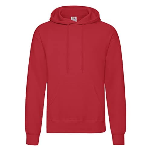 Image of Fruit of the Loom Men's Classic Hooded Sweatshirt Red