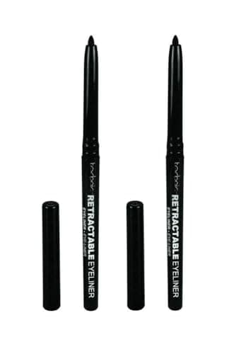 Image of 2x Twist Up Retractable Kohl Eyeliner Pencil, Black – Bundled by Smart Cutie
