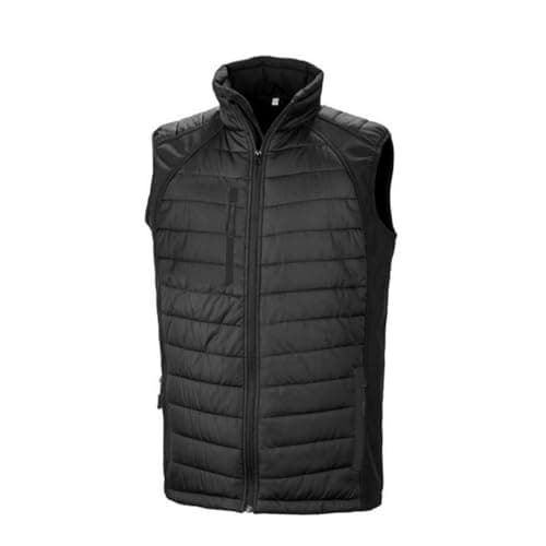 Image of Result Black Compass Softshell Gilet, Black/Black, 2XL. R238X