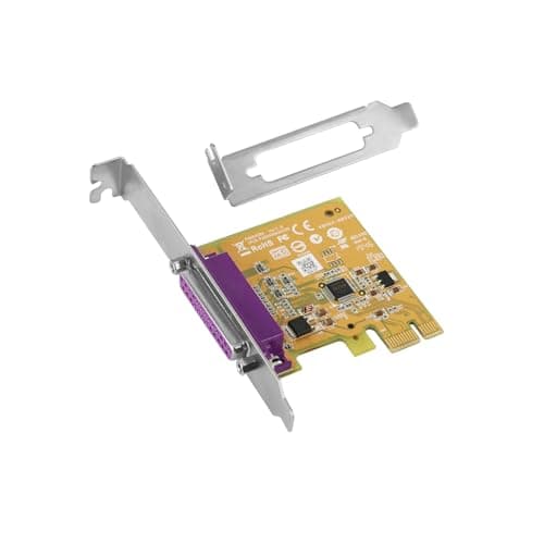 Image of XRIKUI PCIe to Parallel Port Card, 1-Port LPT Adapter with Native Controller, Supports ECP/EPP/SPP/BPP, Compatible with Windows/Linux/DOS