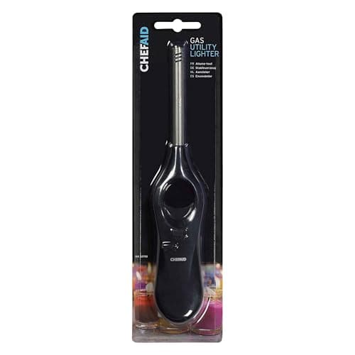Image of Chef Aid Smartware Small Refillable Gas Lighter Clear (Pack of 2)