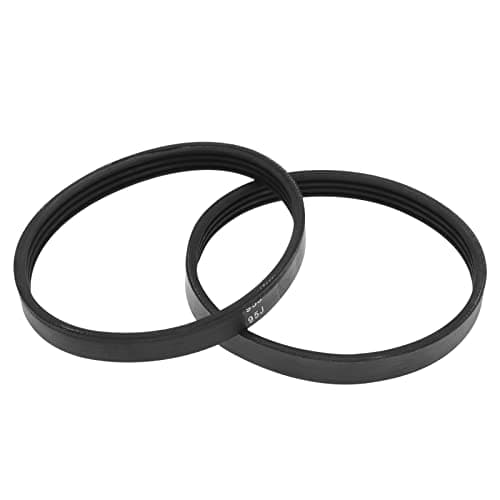 Image of SG Store 2PCS 4PJ240 Drive Belt Compatible with Mac Allister 900W MSBS900 Belt Sander Replacement Rubber Closed Loop Belt 9.36mm Width 240mm Circumference Black