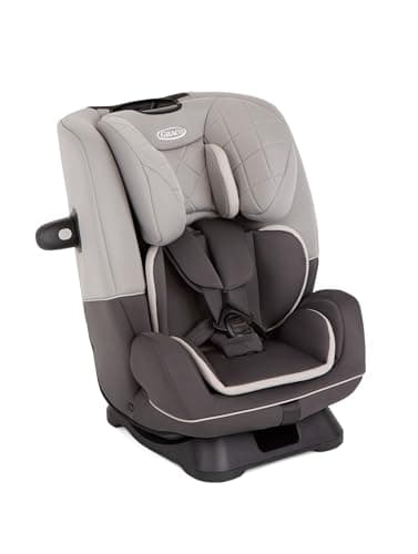 Image of Graco SlimFit R129 All-in-One Convertible Car Seat, Birth to 12 years (40-145cm). Rearward facing until approx. 4yrs (40-105cm), Forward facing from approx. 3.5 to 12 years (100-145cm), Iron fashion
