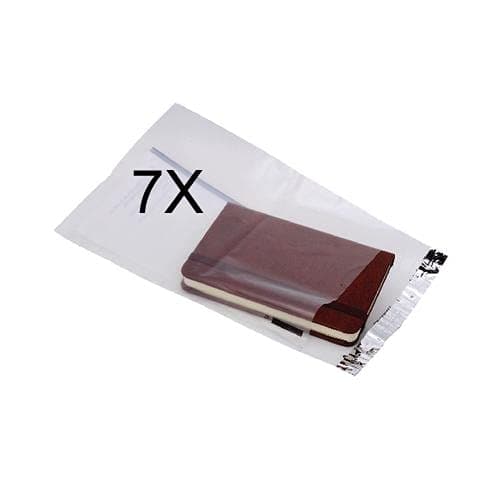 Image of Ampac Envelope 165x230mm Lightweight Polythene Clear with Panel (Pack of 100 X 7) + Free FINCHLEY Pen