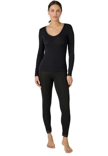 Image of Damart - Thermolactyl Sensitive T-Shirt, Women, Black, XS