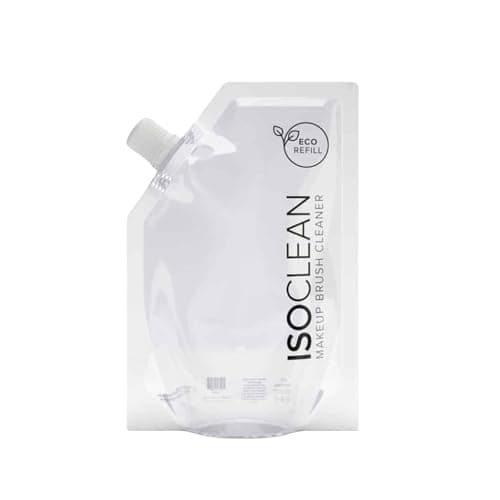 Image of ISOCLEAN Makeup Brush Cleaner – Gentle Daily Use Solution, Reduces Product Buildup, Improves Application, Easy Clean Brush Cleaning Solution & Sponge Cleaner - Refill Pouch, 165ml