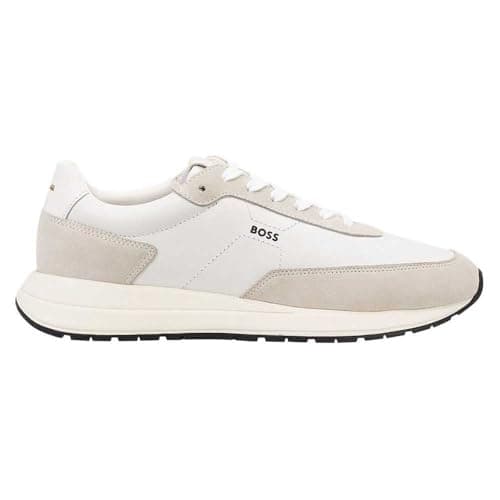 Image of BOSS Men's Vinston_Runn_ltwasd 10275827 0 Trainers, White, 10 UK