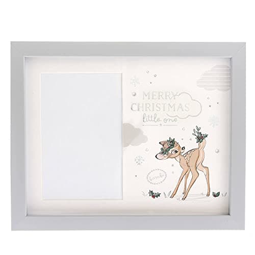 Image of Widdop Disney Baby Magical Beginnings Bambi Photo Frame Merry Christmas Little One 4” x 6” (10 x 15cm)