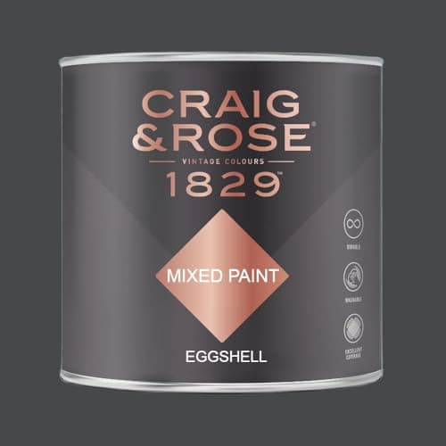 Image of Paint Stop CRAIG & ROSE 1829 EGGSHELL JET BLACK 750ML