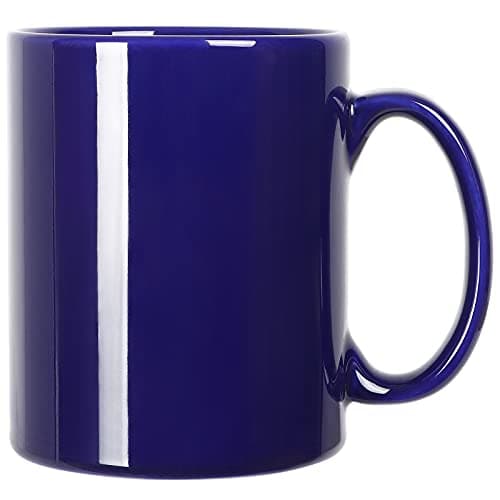Image of Smilatte 20 OZ Extra Large Ceramic Coffee Mug, M017 Classic Porcelain Boss Super Big Tea Cup with Handle for Office and Home, Blue