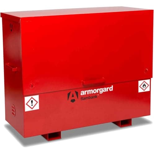 Image of Armorgard Flambank Chemical and Flammables Secure Site Storage Chest 1585mm 675mm 1275mm