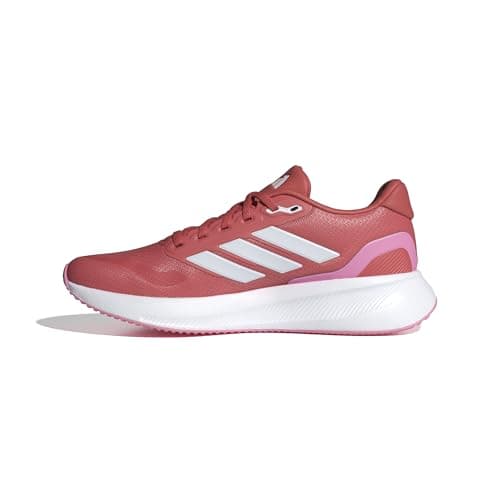 Image of adidas Women's Runfalcon 5 Running Shoes, Better Scarlet/Cloud White/Bliss Pink, 4 UK