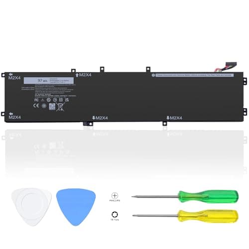 Image of 97WH 6GTPY Laptop Battery Compatible with Dell XPS 15 9550 9560 9570 7590 Vostro 7500 7590 4GVGH 1P6KD 5XJ28 GPM03 P56F Inspiron 15 7500 7501 7590 7591 Precision 5520 5530 5540 5510 6-cell